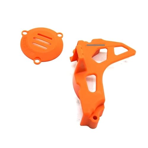 Motorrad Motor Kleines Kettenrad Schutzabdeckung Modifikation Zubehör Passend for ZS172mm CB250-F ZS174mm CBS300 KAYO(Orange) von ZKKJPYYDS