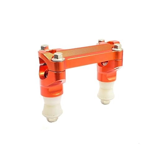 Motorrad Triple Clamp Lenkschaft und Clamp Riser Adapter for SX-F EXC EXCF 125 150 200 250 300 400 450 500 525 KEWS HJ250H(Card Holder Orange) von ZKKJPYYDS