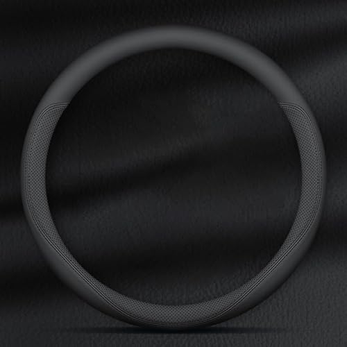 Lenkradbezug für BMW E36 E46 E90 F30 G20 E92 GT Convertible, Nappaleder Steering Wheel Cover Anti-Rutsch Atmungsaktives Lenkradschutz Auto, Universal 37-38cm Lenkradbezug,O/1 von ZKSJFU