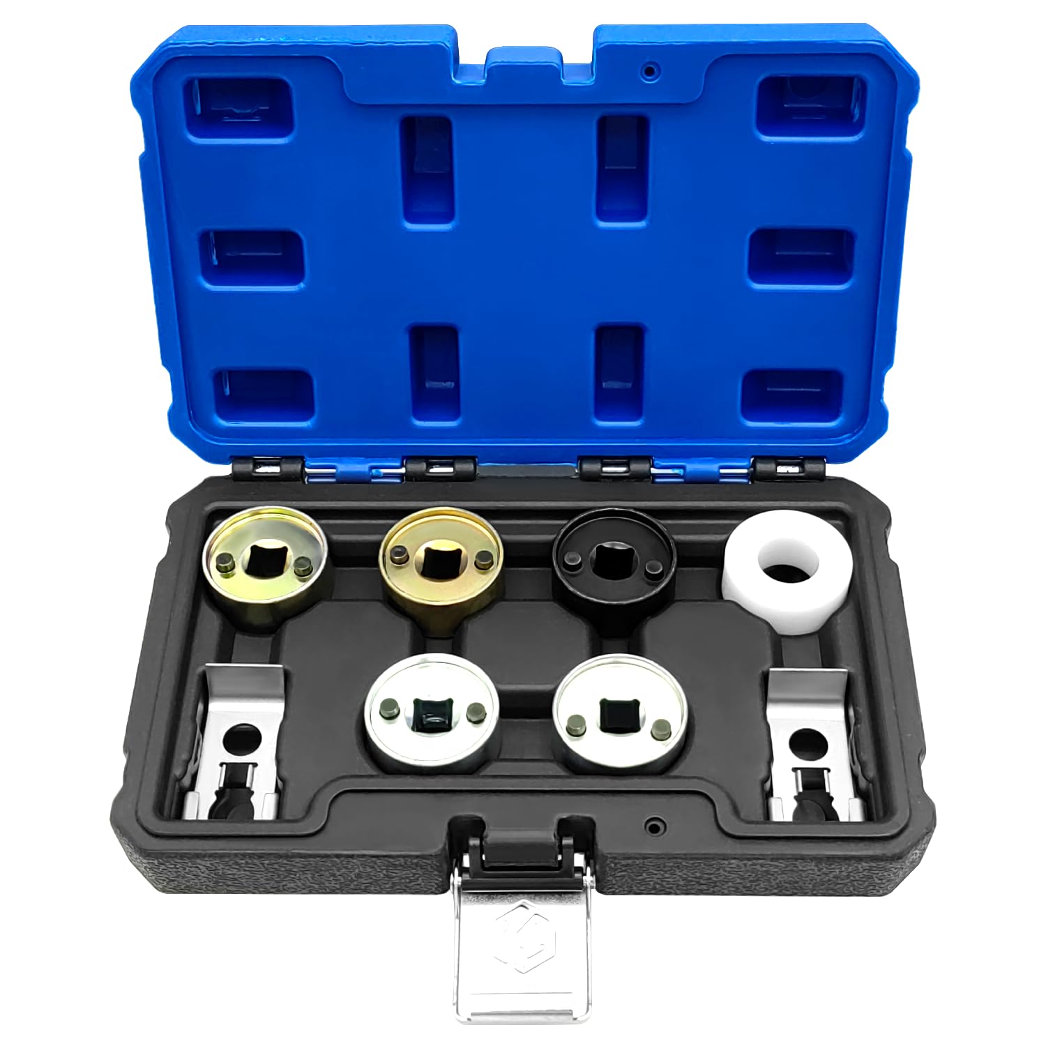 ZKTOOL 8-teiliges Nockenwellen-Zentralventil-Steckschlüssel-Set, Kompatibel mit Audi VW EA888 1.8 2.0 TFSi Kettenmotoren, mit Steuerkettenspanner-Werkzeug, OEM T40267 T10368 T10352 T10352-1/2/3/4 von ZKTOOL