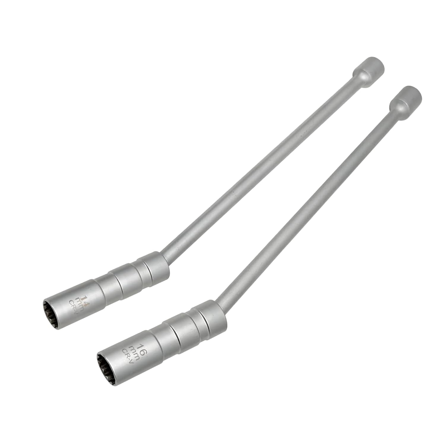 ZKTOOL Magnetischer Zündkerzenschlüssel, 14MM und 16MM Langer Stab, Universalgelenk, Dünnwandig, 12-Punkt, 3/8 Zoll, CR-V, Drehgelenk, Zündkerzenentfernungswerkzeug von ZKTOOL