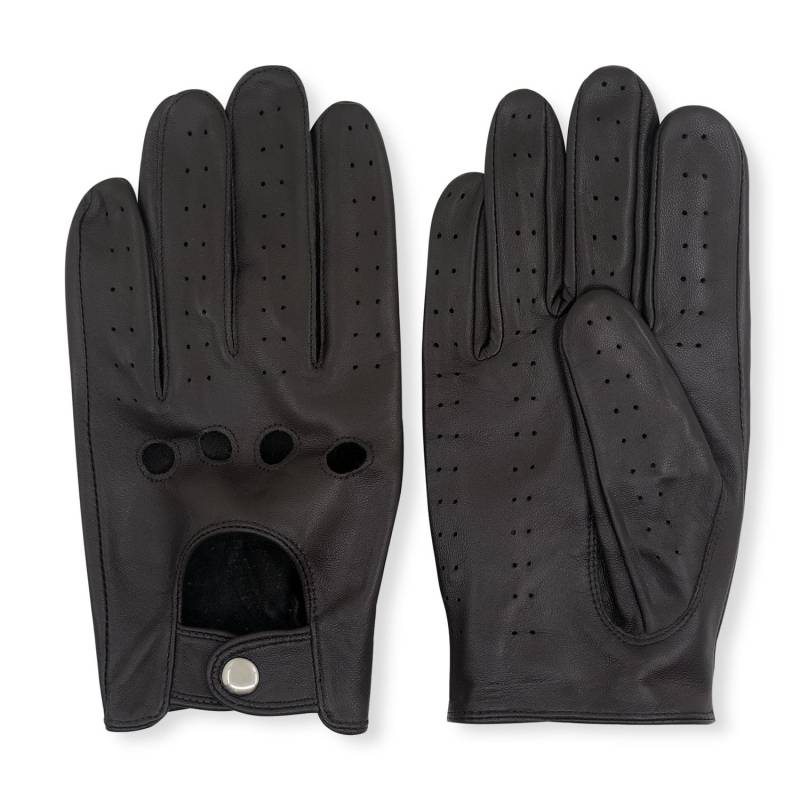 ZLUXURQ Herren Luxus 100% Schaffell Fahrhandschuhe-Weiches hochwertiges Leder von ZLUXURQ