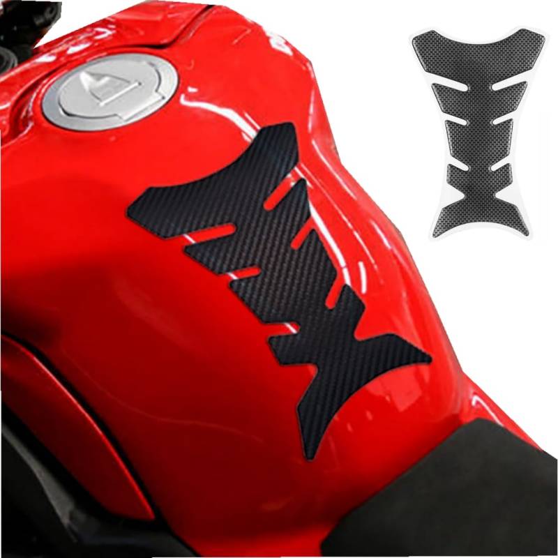 Tankschutz Tankaufkleber für Motorrad,Tankpad Protector 3D,Tankpad Motorrad,Tankpad Aufkleber Protector Tank Traction Pads Universell Tankschutz Tankaufkleber Carbon Motorradzubehör von ZLXFT