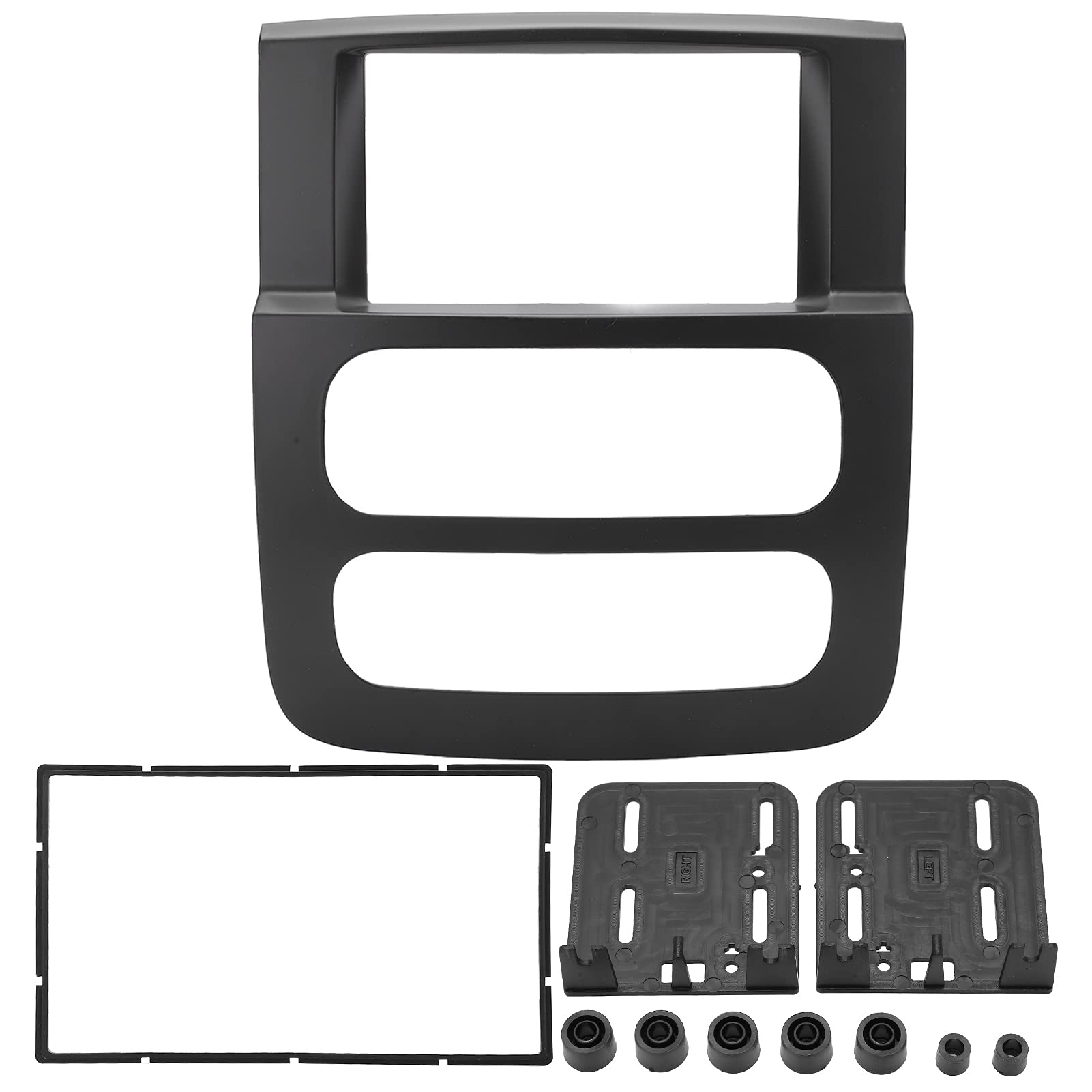 Radio-Armaturenbrett-Set, ABS-Mittelsteuerung, CD-Panel-Verkleidung, Standard-Anpassung, Doppel-Din-Armaturenbrett-Set Radio-Einbau-Set Compatible for Dodge for Ram Truck 2002–2005 von ZLXHDL