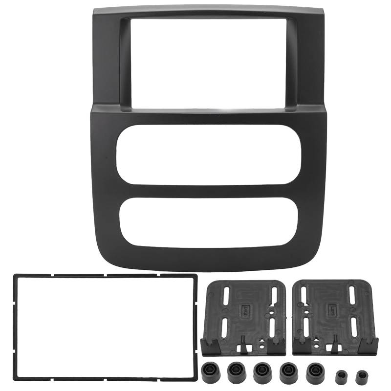 Radio-Armaturenbrett-Set, ABS-Mittelsteuerung, CD-Panel-Verkleidung, Standard-Anpassung, Doppel-Din-Armaturenbrett-Set Radio-Einbau-Set Compatible for Dodge for Ram Truck 2002–2005 von ZLXHDL