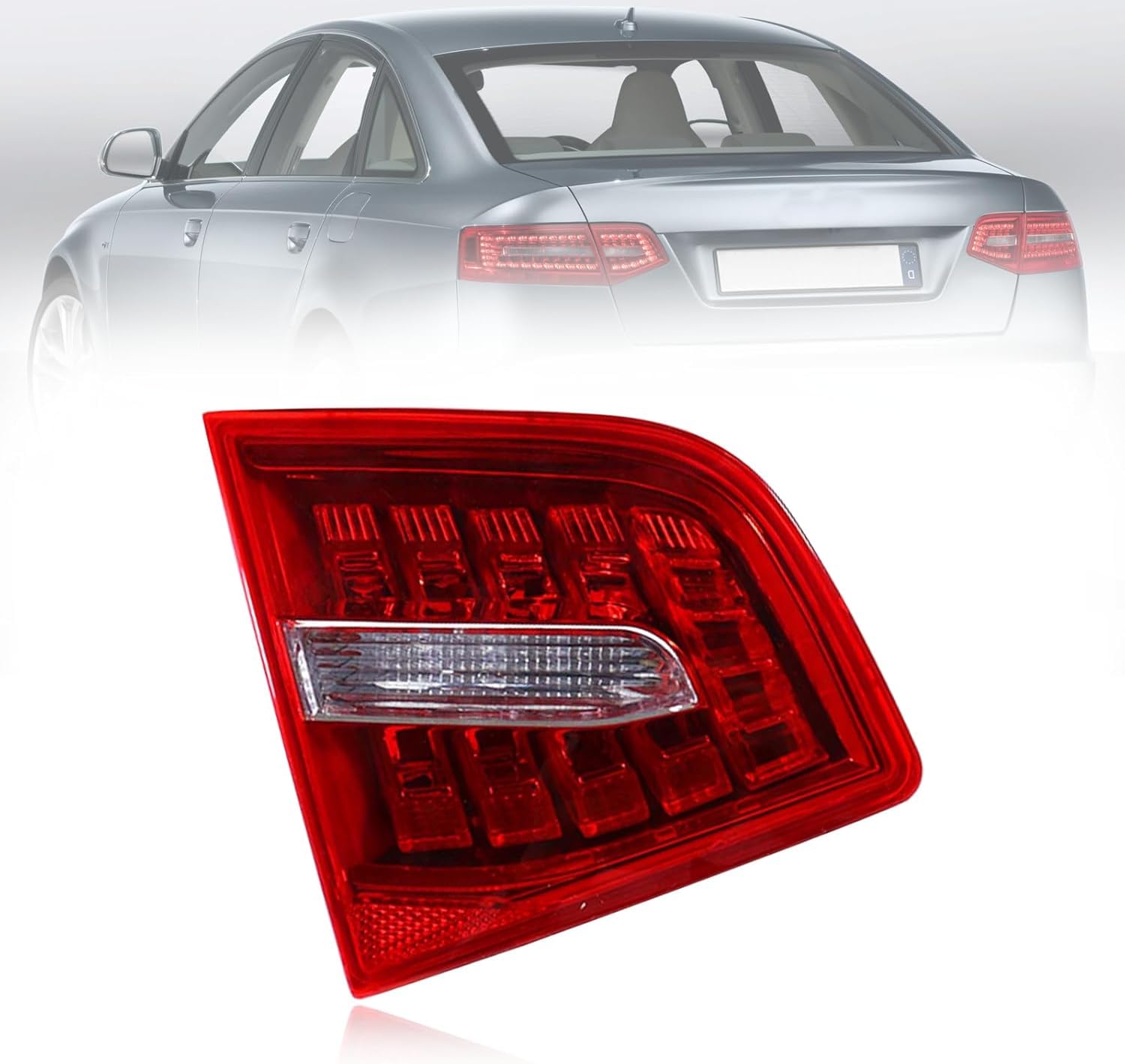 Autorücklichter für Audi A6 C6 A6L 2009-2011, ist Für staub- und wasserabweisend,Left Inner von ZLXYBF66