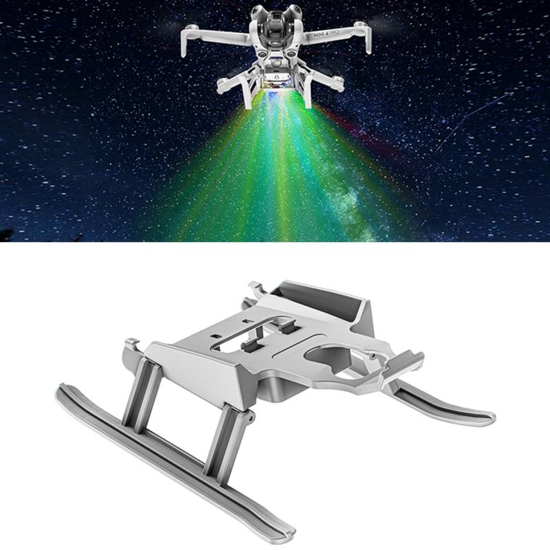 ZLYLVRC Faltbares Fahrwerk mit Blitz-LED-Licht für DJI Mini 4 Pro Drohne Fahrwerk Beinverlängerung Kit für Mini 4 Pro Zubehör von ZLYLVRC