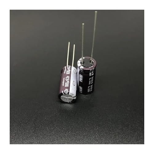 10pcs/100pcs 100uF 63V 10x20mm 63V100uF Low Impedance Long Life Aluminum Electrolytic capacitor ZMBMNNWQ(Taglia unica) von ZMBMNNWQ