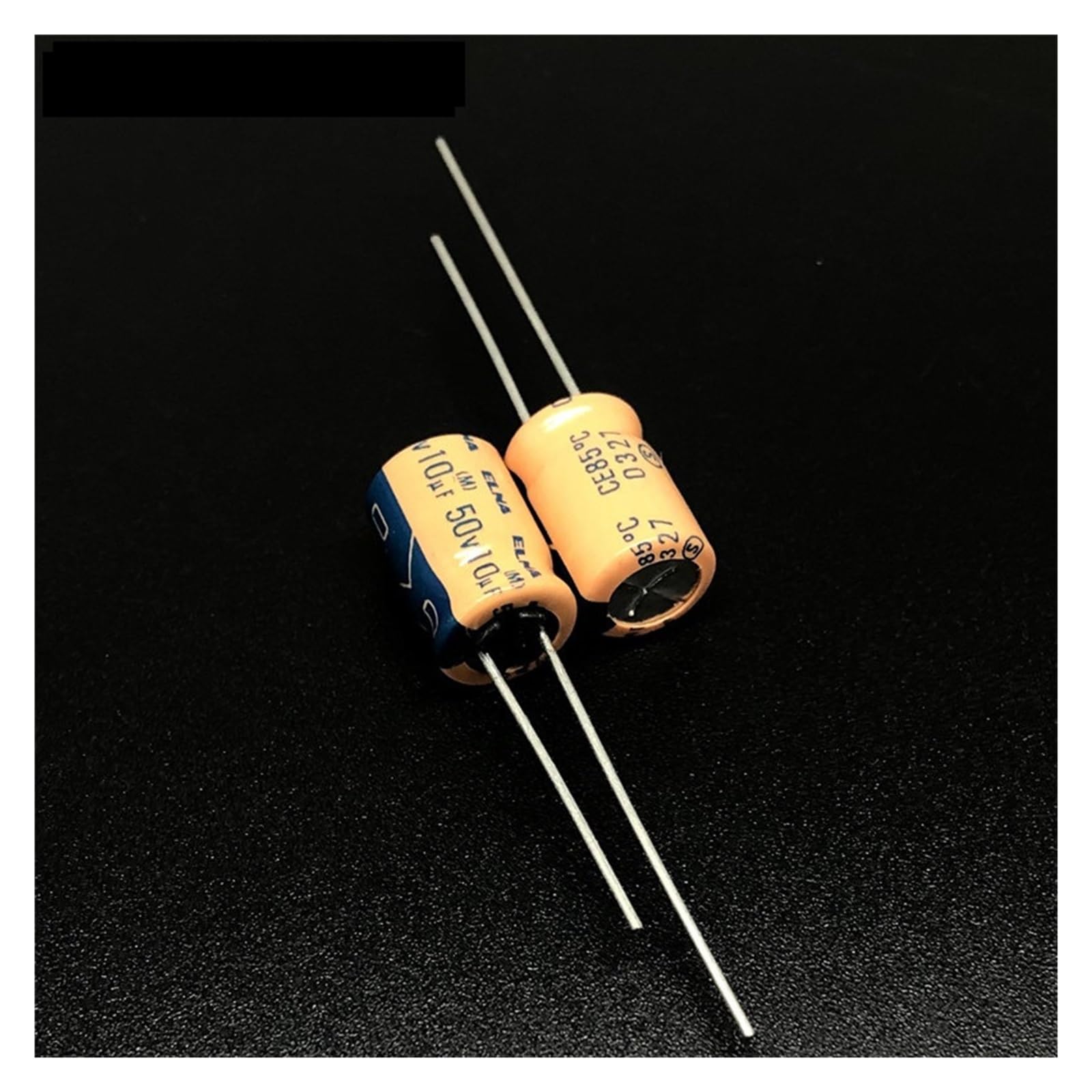10pcs/100pcs 10uF 50V10uf 8x11mm Orange 50V10uF Audio Capacitor electronic components Aluminum Electrolytic Capacitor ZMBMNNWQ(100pcs) von ZMBMNNWQ
