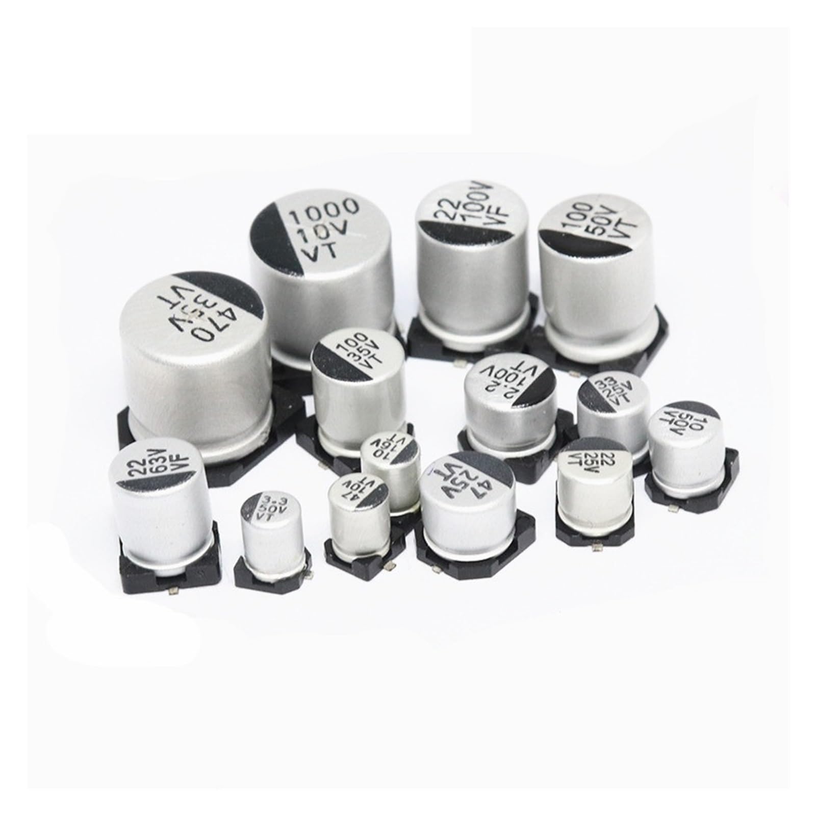 10pcs SMD Electrolytic Capacitor Aluminum 6.3V 10V 16V 25V 35V 50V 1UF 2.2UF 4.7UF 10UF 47UF 100UF 220UF 330UF 470UF 1000UF ZMBMNNWQ(35V10UF) von ZMBMNNWQ