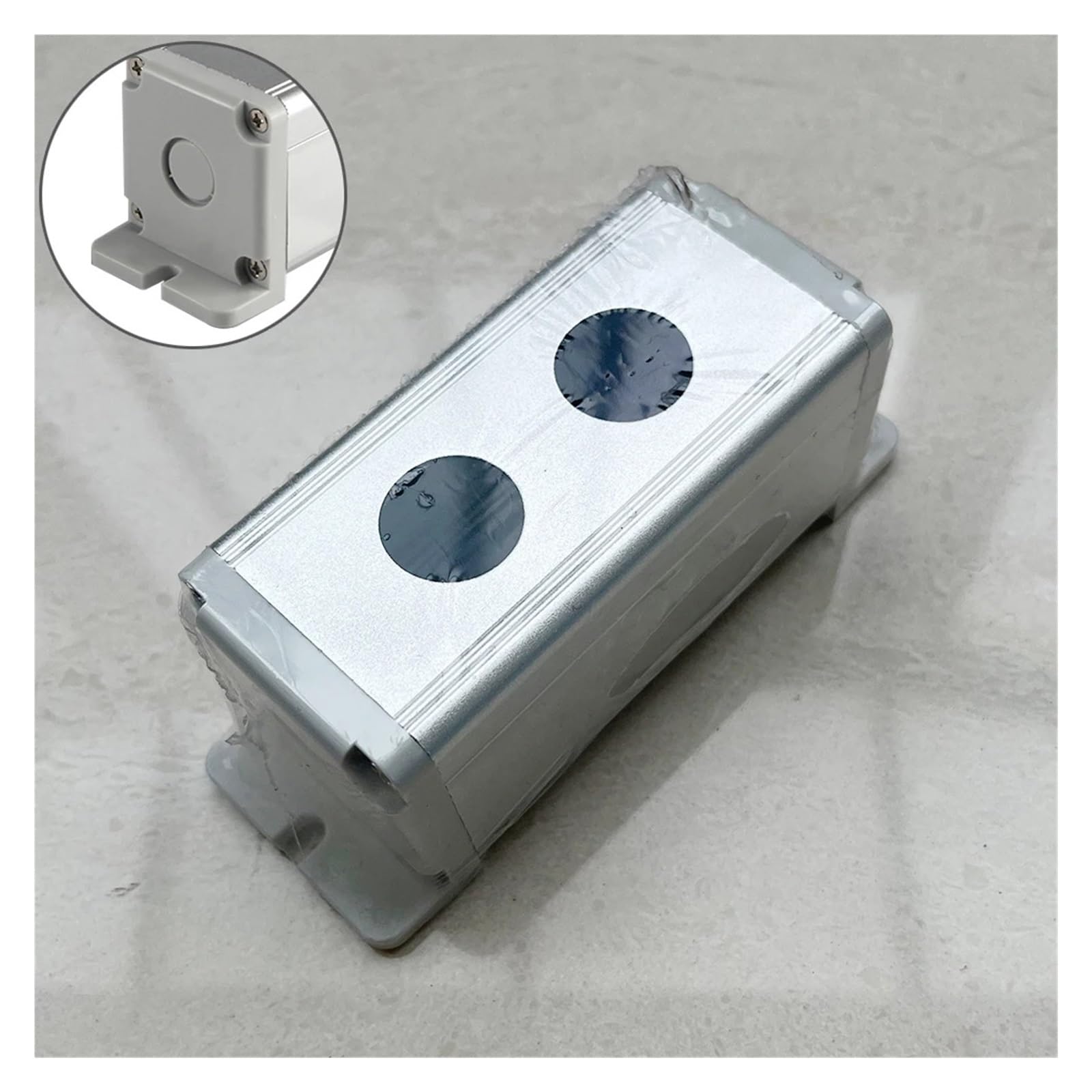 16mm 19mm 22mm Waterproof Aluminium Push Button Switch Box for Metal Buttons Industrial Control Equipment 1 2 3 4 5 6 Hole ZMBMNNWQ(2 Hole With Ear,16MM) von ZMBMNNWQ