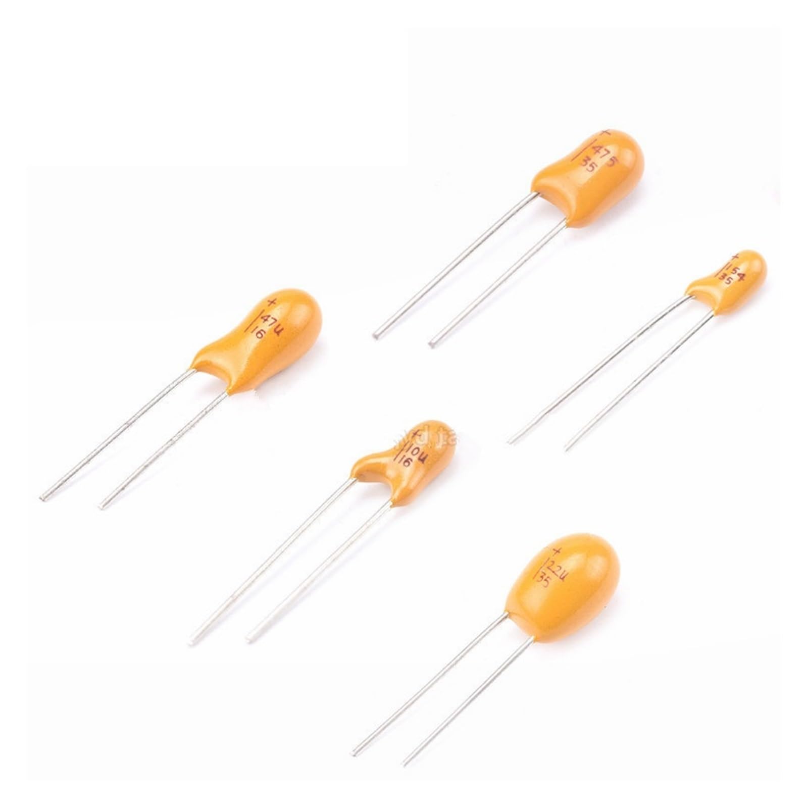 5pcs DIP Tantalum Capacitor 10V 16V 20V 25V 35V 50V 0.1UF 0.22UF 0.33UF 0.47UF 1UF 2.2UF 4.7UF 10UF 15UF 22UF 47UF 100UF 220UF ZMBMNNWQ(25V 22UF DIP) von ZMBMNNWQ