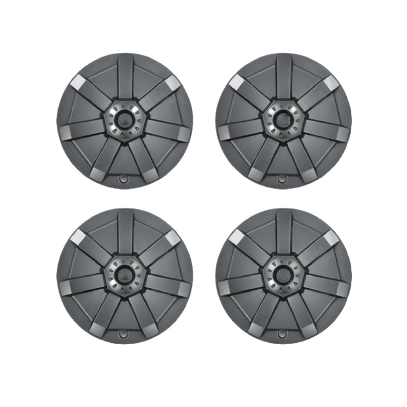 Radkappen, Radkappen, 19-Zoll-Radkappen-Radkappen, kompatibel for Tesla Model Y 2020–2023, 4 Stück Ersatz-Radkappen, Schutz, stilvolle Autodekoration (4 Stück, Grau)(4PCS Grey) von ZMQU