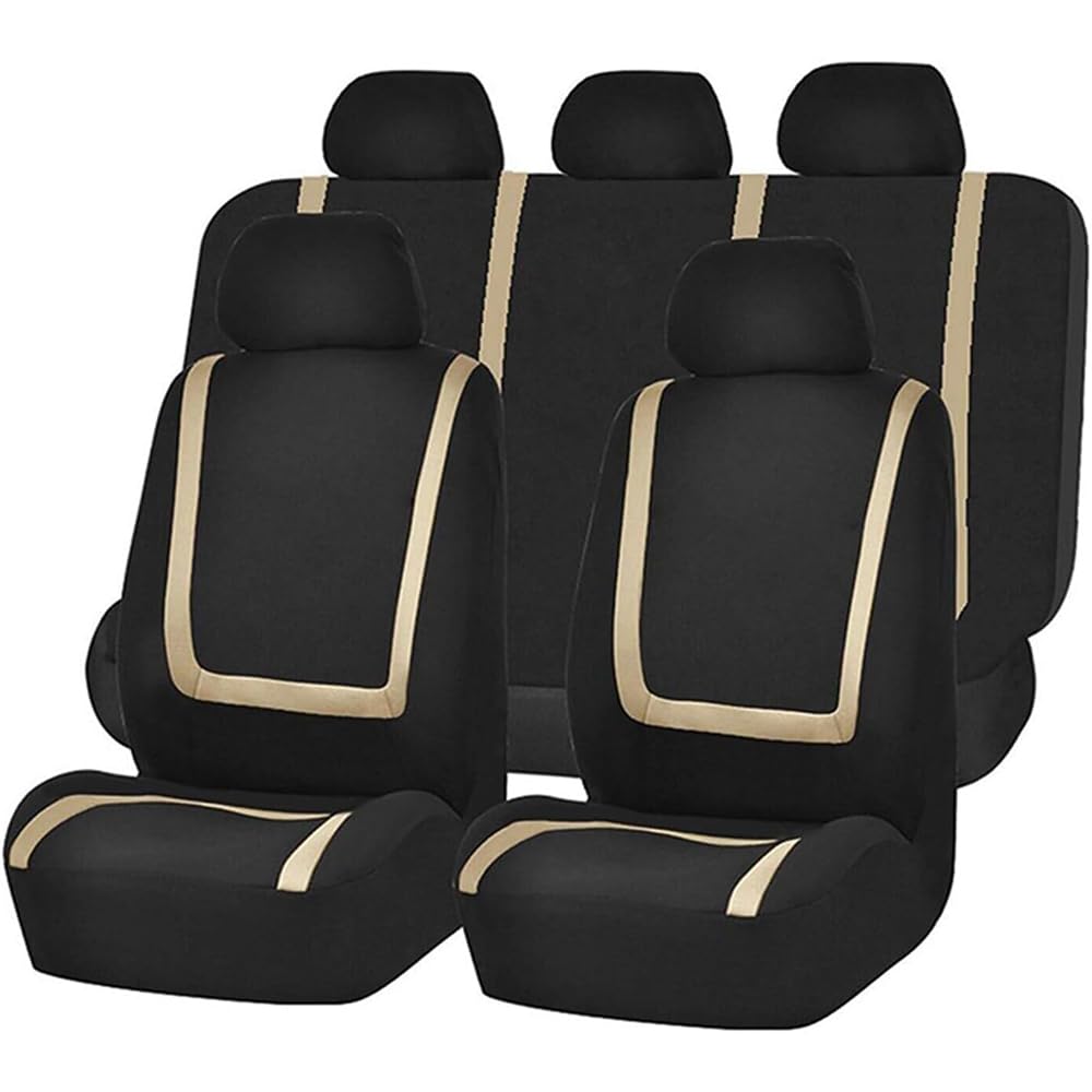 ZMXRF Auto Sitzbezüge für AAA,Bequeme und Atmungsaktive Autositzbezüge aus Waschbarem Stoff Vordersitze und Rücksitze sitzbezüge,Yellow von ZMXRF