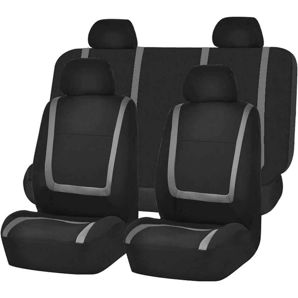 ZMXRF Auto Sitzbezüge für Alfa Romeo Tonale Tonale PHEV 5Seats,Bequeme und Atmungsaktive Autositzbezüge aus Waschbarem Stoff Vordersitze und Rücksitze sitzbezüge,Grey 1 von ZMXRF