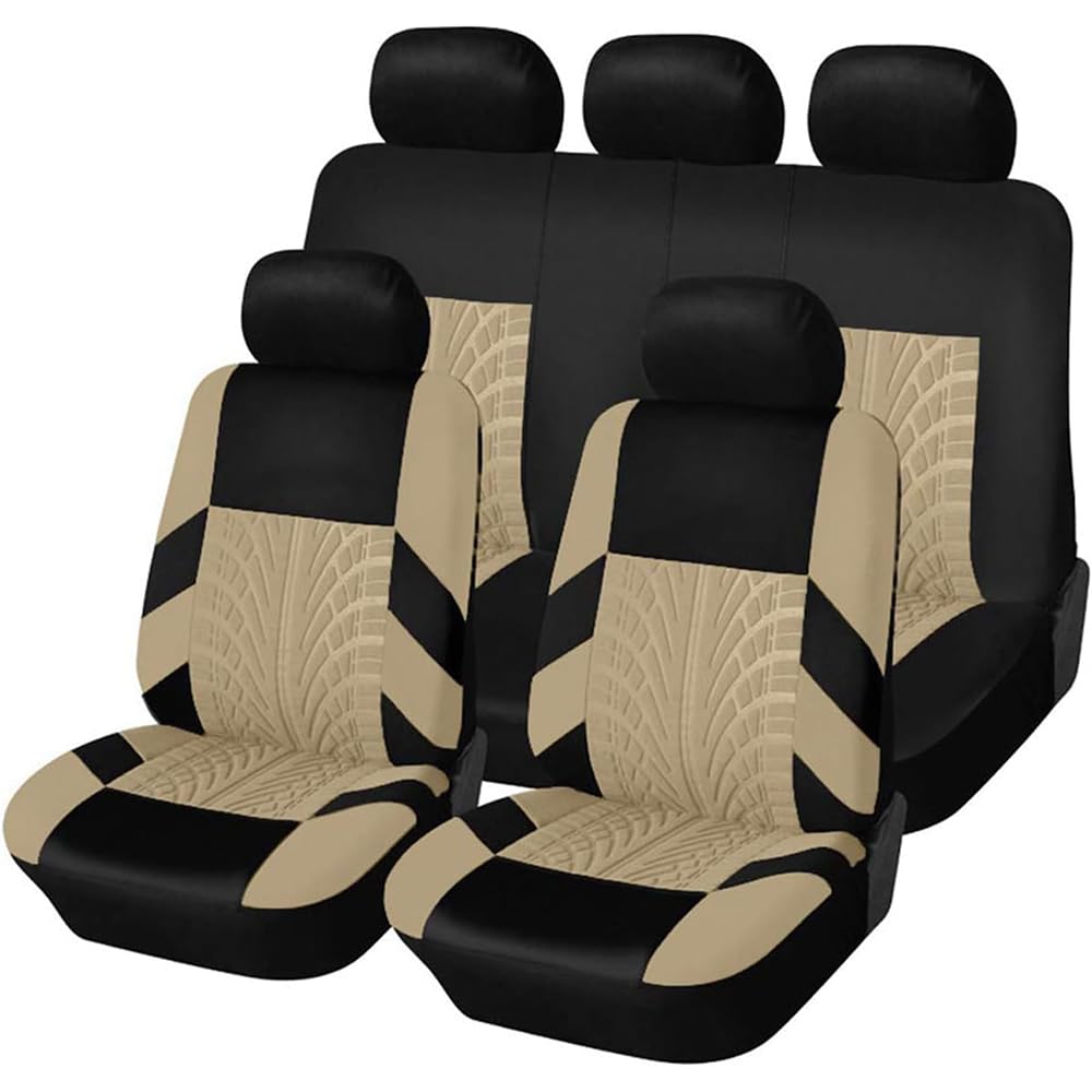 ZMXRF Auto Sitzbezüge für Opel Vauxhall Insignia Sports Tourer 5Seats,Bequeme und Atmungsaktive Autositzbezüge aus Waschbarem Stoff Vordersitze und Rücksitze sitzbezüge,Beige von ZMXRF
