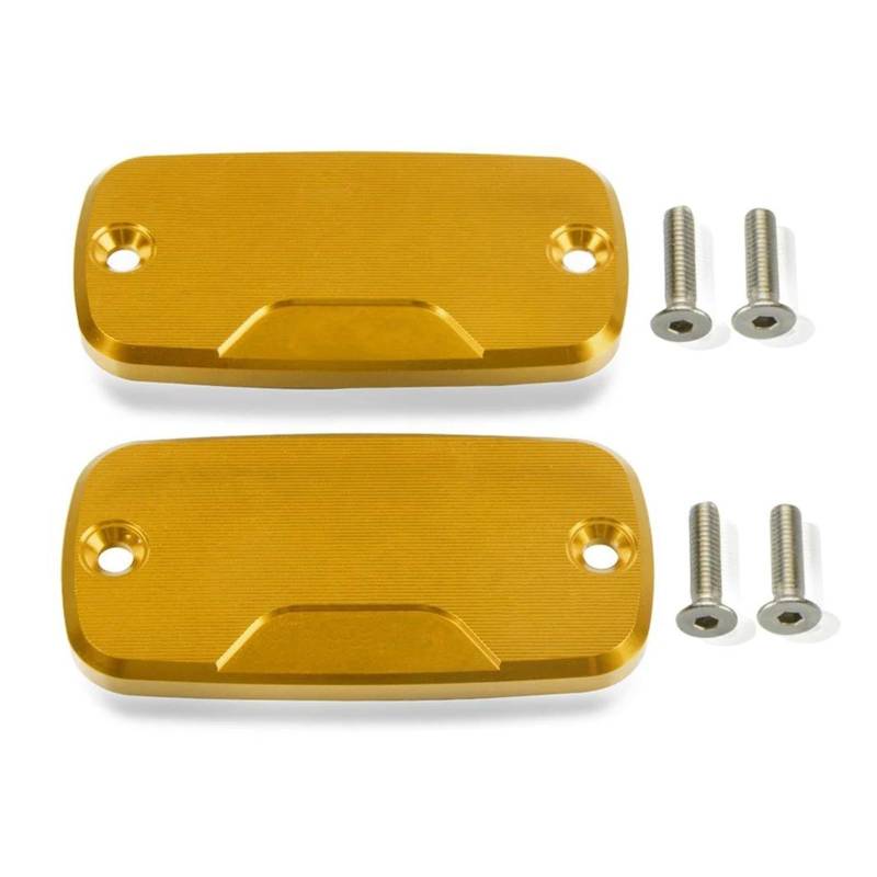 ZNCOJL Bremsflüssigkeit Reservoir Abdeckung Für HON&DA CBF1000 2006–2012 CBR600RR 2003–2006 Motorrad-Bremsflüssigkeitsbehälterdeckel (vorne)(Gold,1 Paar) von ZNCOJL