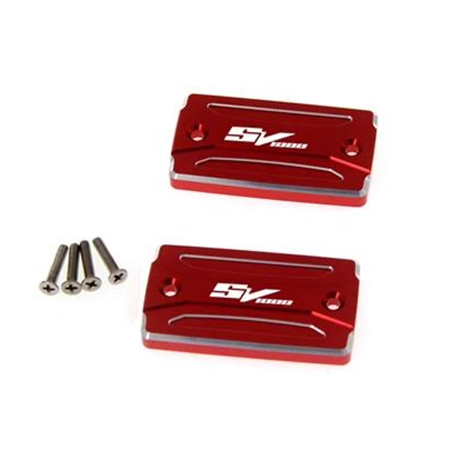 ZNCOJL Bremsflüssigkeit Reservoir Abdeckung Für Suzuki SV1000 2003-2008 Motorrad-Abdeckkappe Für Bremsflüssigkeitsbehälter Vorn(rot,1 Paar) von ZNCOJL