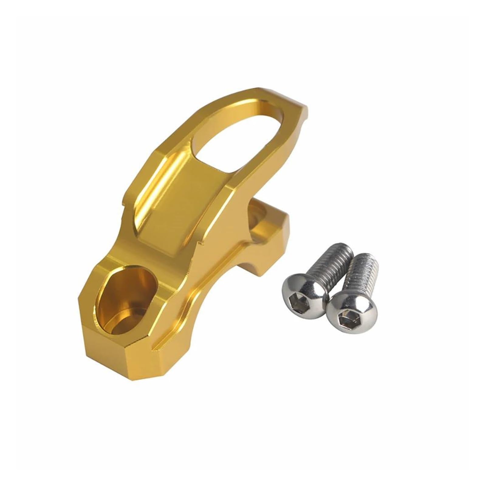 ZNCOJL Gepäckhaken am Lenker Für SYM ADX 125 ADX125 Motorrad Bremse Hauptzylinder Gepäck Clamp Halter Helm Lenker Spiegel Loch Haken Aufhänger Haken Halter Tragen(Gold) von ZNCOJL