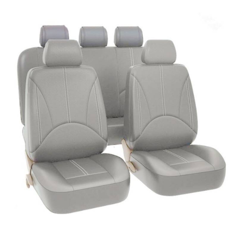 ZNQRY 9 Stück Universal Auto Schonbezüge für Chevrolet Captiva SUV (5-seat) 2006-2018 Komplettset Autositzbezüge Sitzschoner Vordersitze Rücksitze Auto Sitzbezug Zubehör,GreyA von ZNQRY