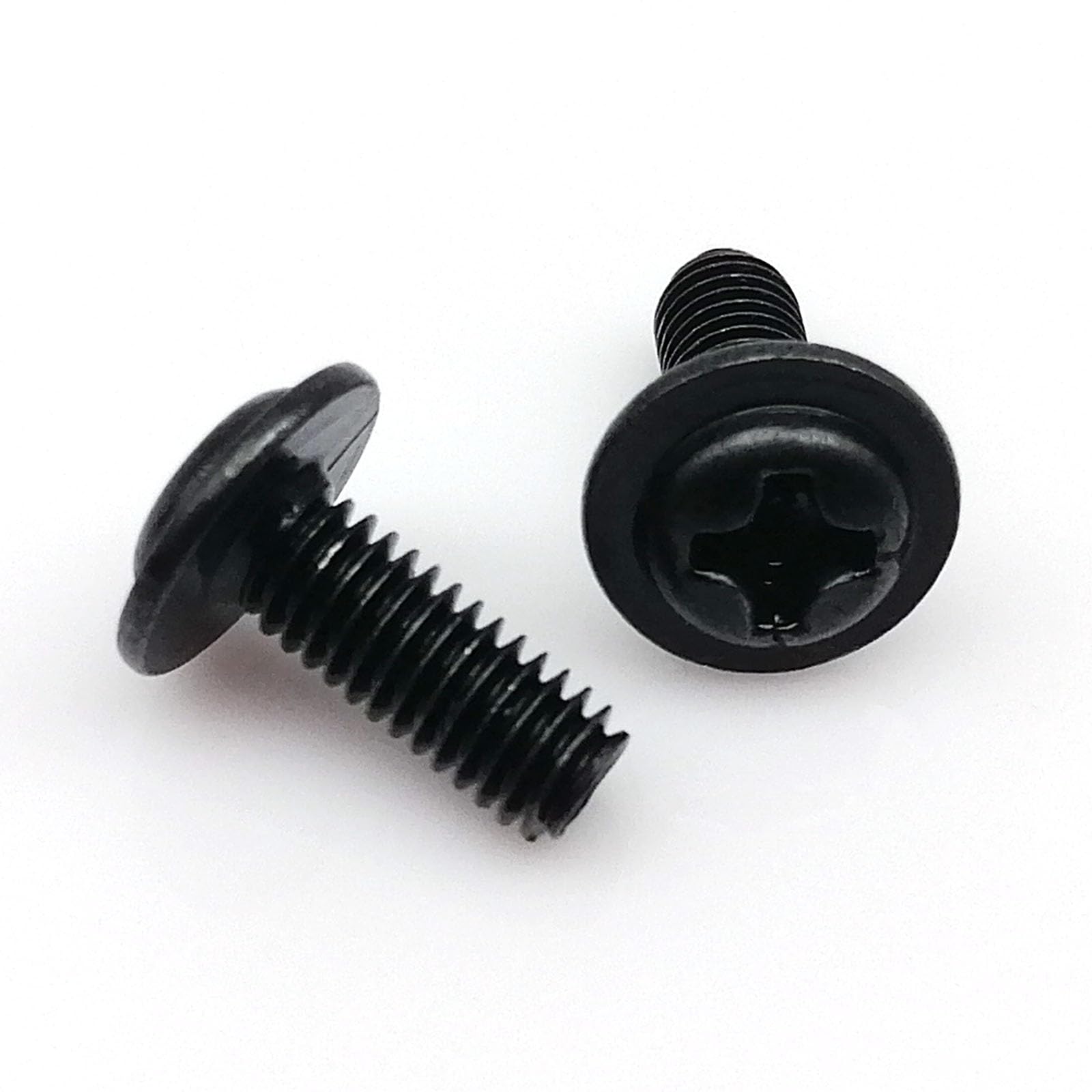 Holzschrauben Taschenlochschrauben ， 50pcs Silver Black M3*4/5/6/8mm PC Case Chassis Motherboard CD DVD Rom Mount Fix Repair Washer Head Screw Bolt Computer D(Black-M3x4mm) von ZOAPDEBCE