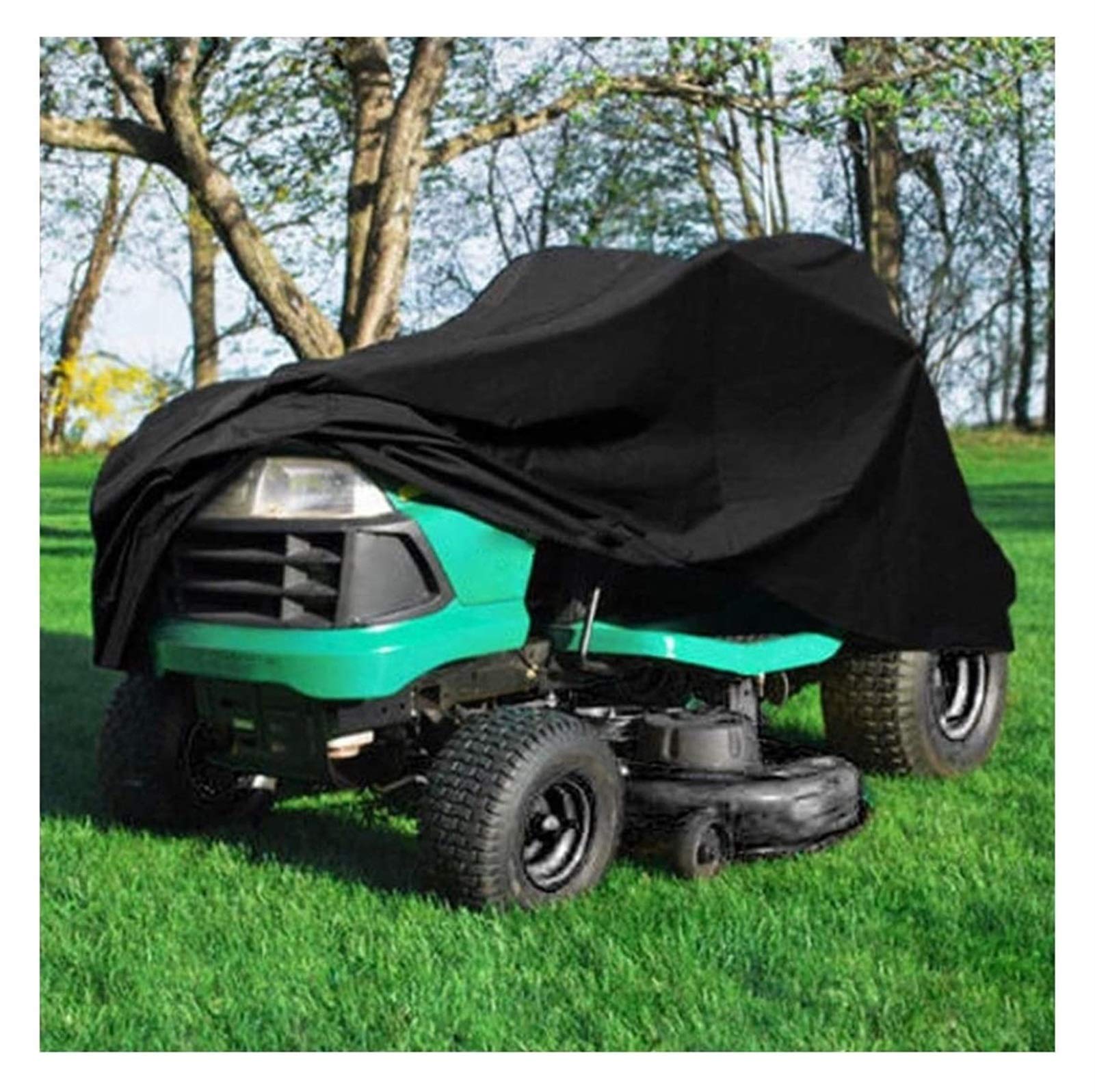 Rasenmäher umfasst Mäher Mulch Cover ， Rasenmäher-Abdeckung, Abdeckung, Traktor-Anleitung, Mäher-Abdeckung, 210D Oxford Polyester mit Kordelzug und Aufbewahrungstasche, Abdeckung(Large) von ZOAPDEBCE