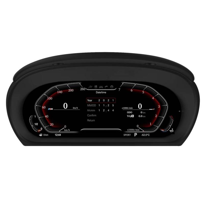 11-Zoll-Digital-Virtual-Cockpit-Instrumentencluster, kompatibel mit BMW X1 E84 2011–2015, Display, LCD-Armaturenbrett, Geschwindigkeitsmesser, Oldmeter von ZOCJNALC