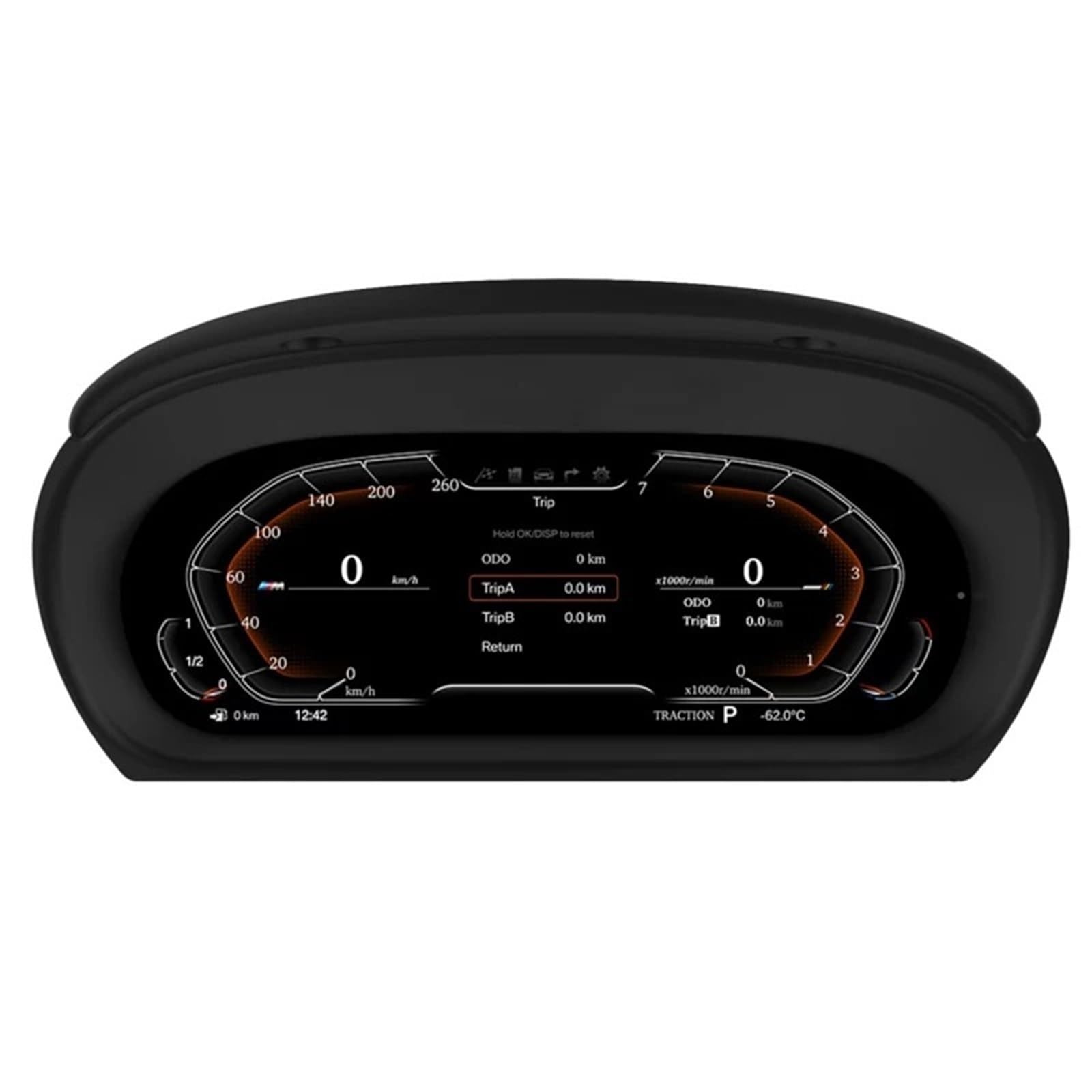 11 Zoll digitales Instrumentenmessgerät, Cluster-Drehzahlmesser, kompatibel for BMW 3er E90 E91 E92 E93 2008–2012, LCD-Armaturenbrett, Kilometerzähler, HUD von ZOCJNALC