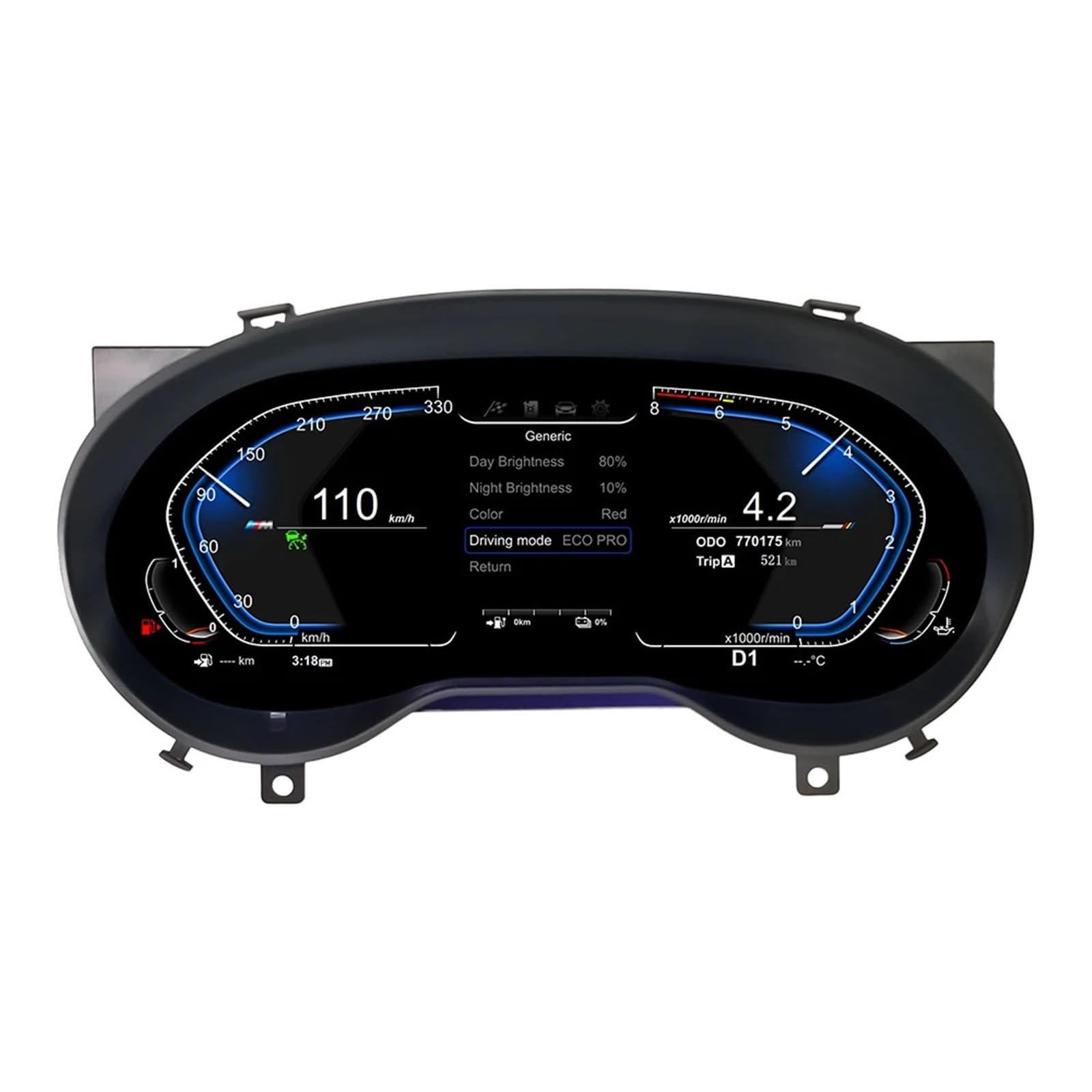 12,3'' Digital Dashboard Cluster kompatibel for Mercedes Benz C GLA CLA W176 117 C177 X156 2014 6 Ntg4.5 5.0 Auto Instrument Panel Cockpit von ZOCJNALC