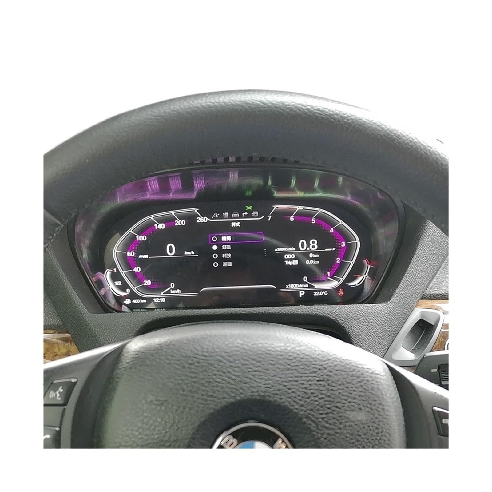 12,3'' Digitales Kombiinstrument, virtuelles Cockpit, kompatibel for BMW X5 X6 E70 E71, Tachometer, LCD-Display, Armaturenbrett, HUD-Drehzahlmesser(For X5 E70) von ZOCJNALC