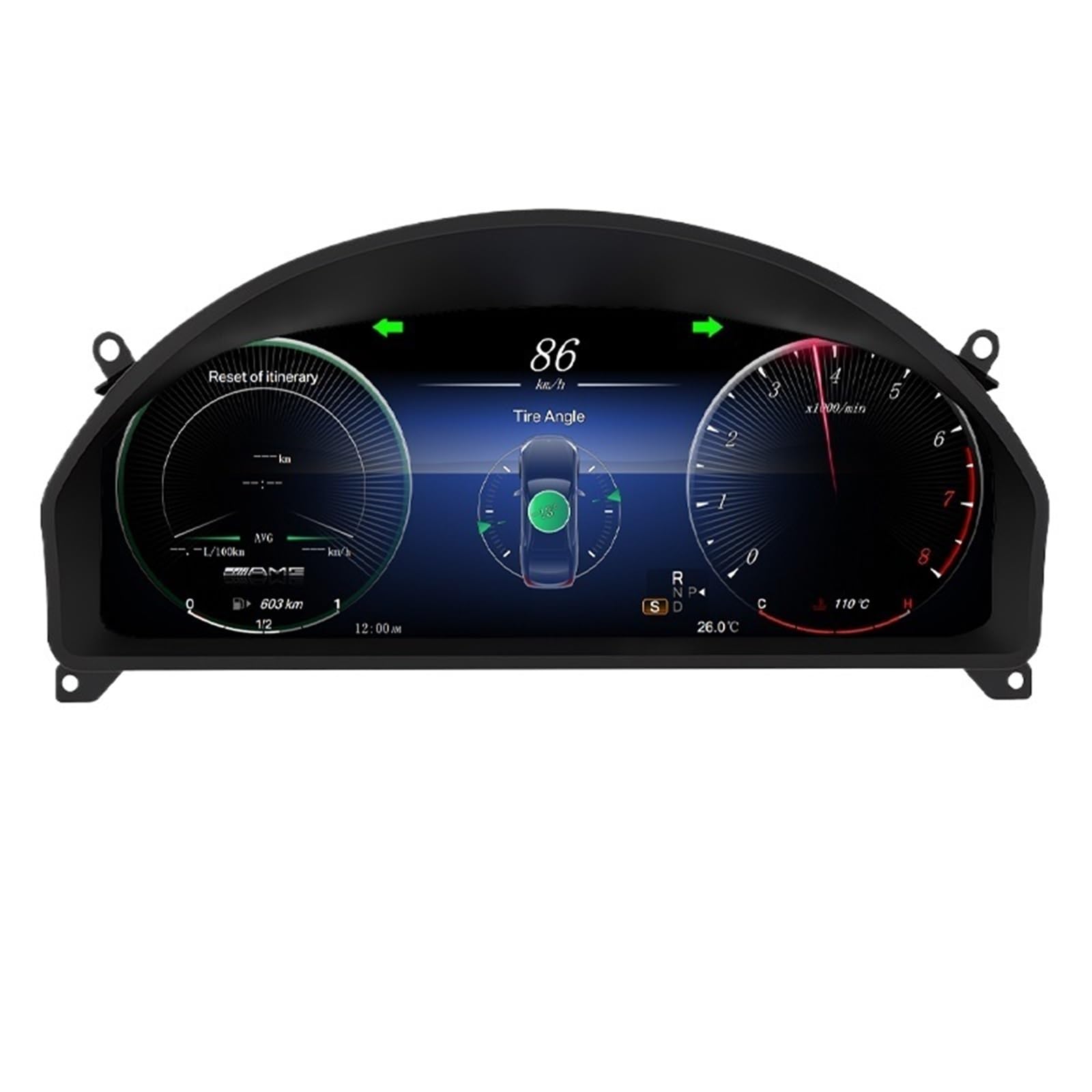 12,3-Zoll-Digital-Instrumenten-Cluster-Tachometer, kompatibel mit Mercedes Benz E-Coupé W207 C207 NTG4.0 09–12, Armaturenbrett, virtuelles Cockpit von ZOCJNALC