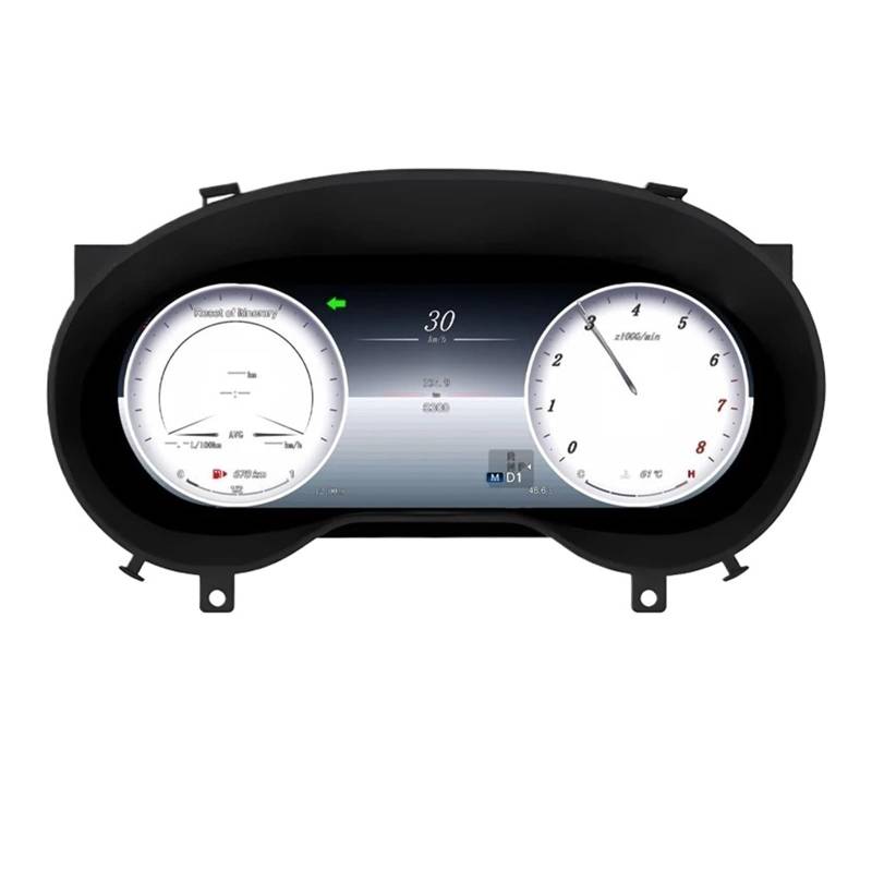 12,3-Zoll-Digitalinstrument-Cluster-Tachometer, kompatibel mit Mercedes Benz CLA/GLA-Klasse X156 C117 W117, LCD-Armaturenbrett-Tachometer von ZOCJNALC