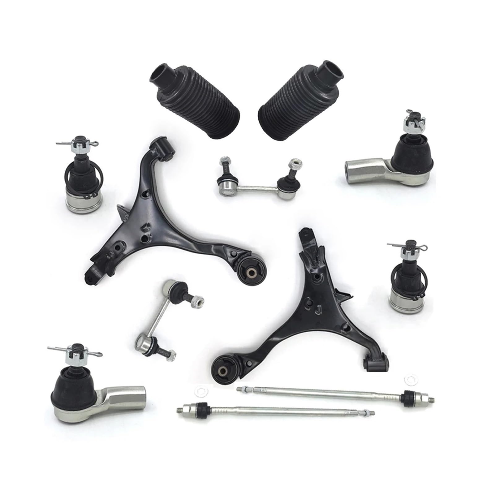 12Pcs Front Lower Arm Spurstange Boot Suspension Kompatibel for HONDA CR-V 2002 2003 2004 2005 2006 51321S5A003 von ZOCJNALC