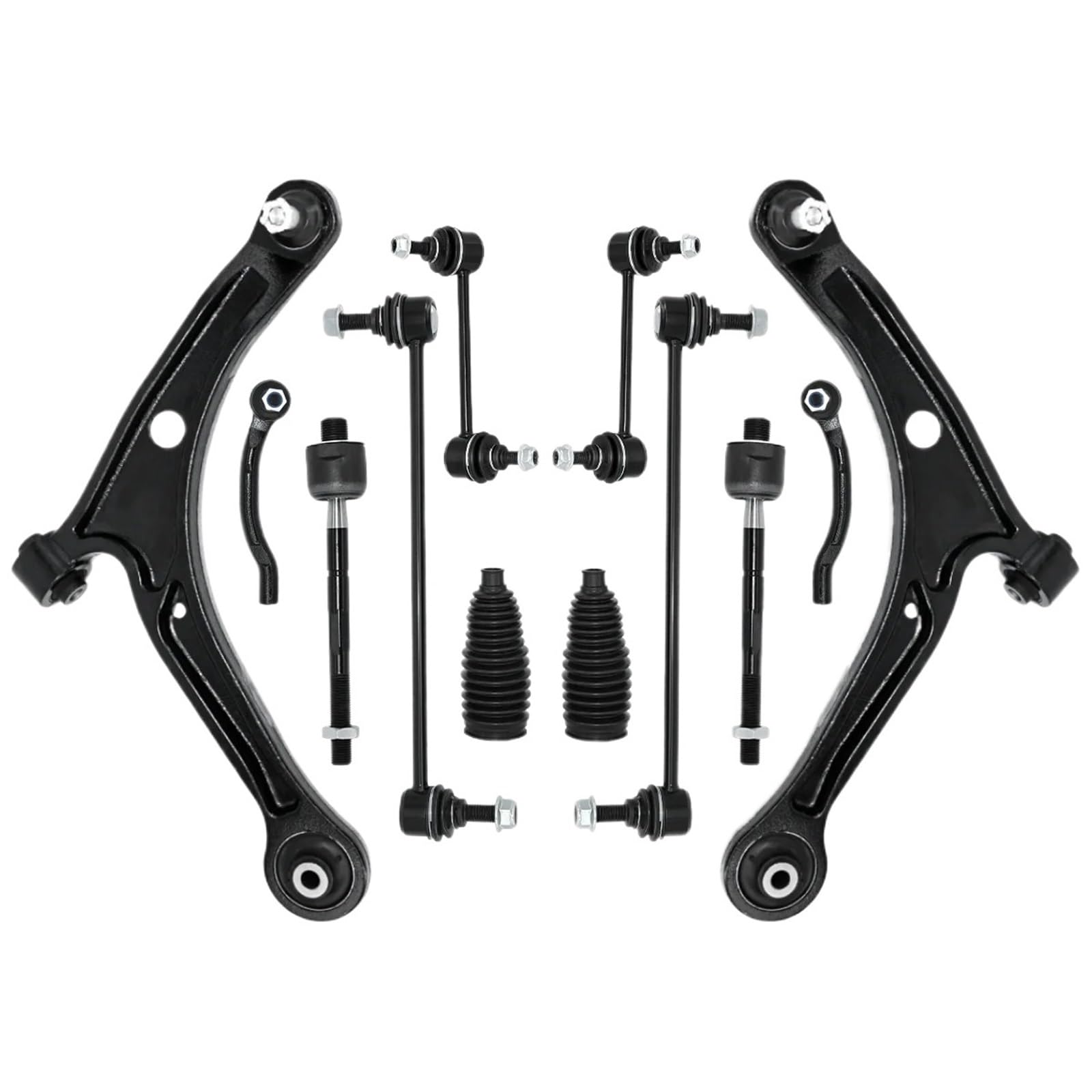 12Pcs Front Lower Arm Sway Bar Link Spurstange Suspension Kit Kompatibel for HONDA PILOT ACURA MDX 2001 2002 2003 2004 2005 von ZOCJNALC