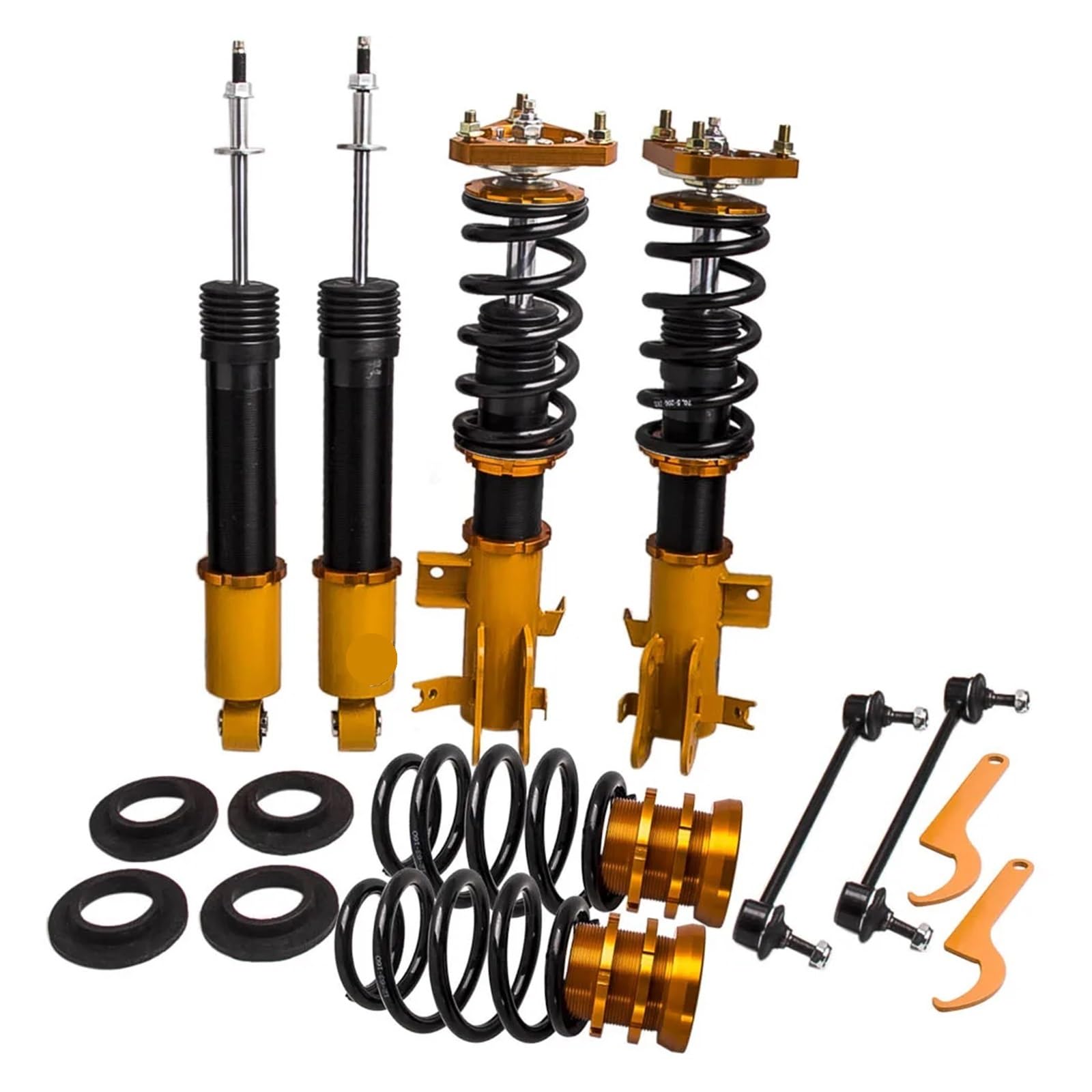 4 STÜCKE Gewindefahrwerke Kits Kompatibel for Honda Civic 2012 2013 2014 2015 Einstellbare Dämpfer Stoßdämpfer Gewindefahrwerk Schraubenfeder Kit Autozubehör von ZOCJNALC