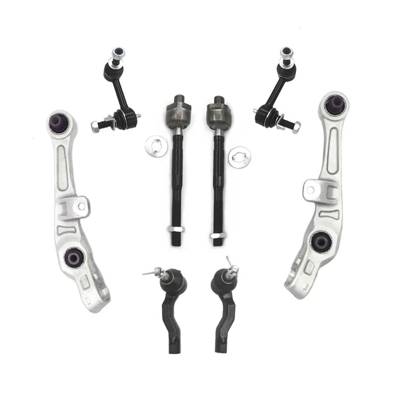 8Pcs Front Lower Vorwärts Querlenker Sway Bar Link Spurstange Suspension Kit Kompatibel for INFINITI G35 RWD NISSAN 350Z 2003-2009 von ZOCJNALC