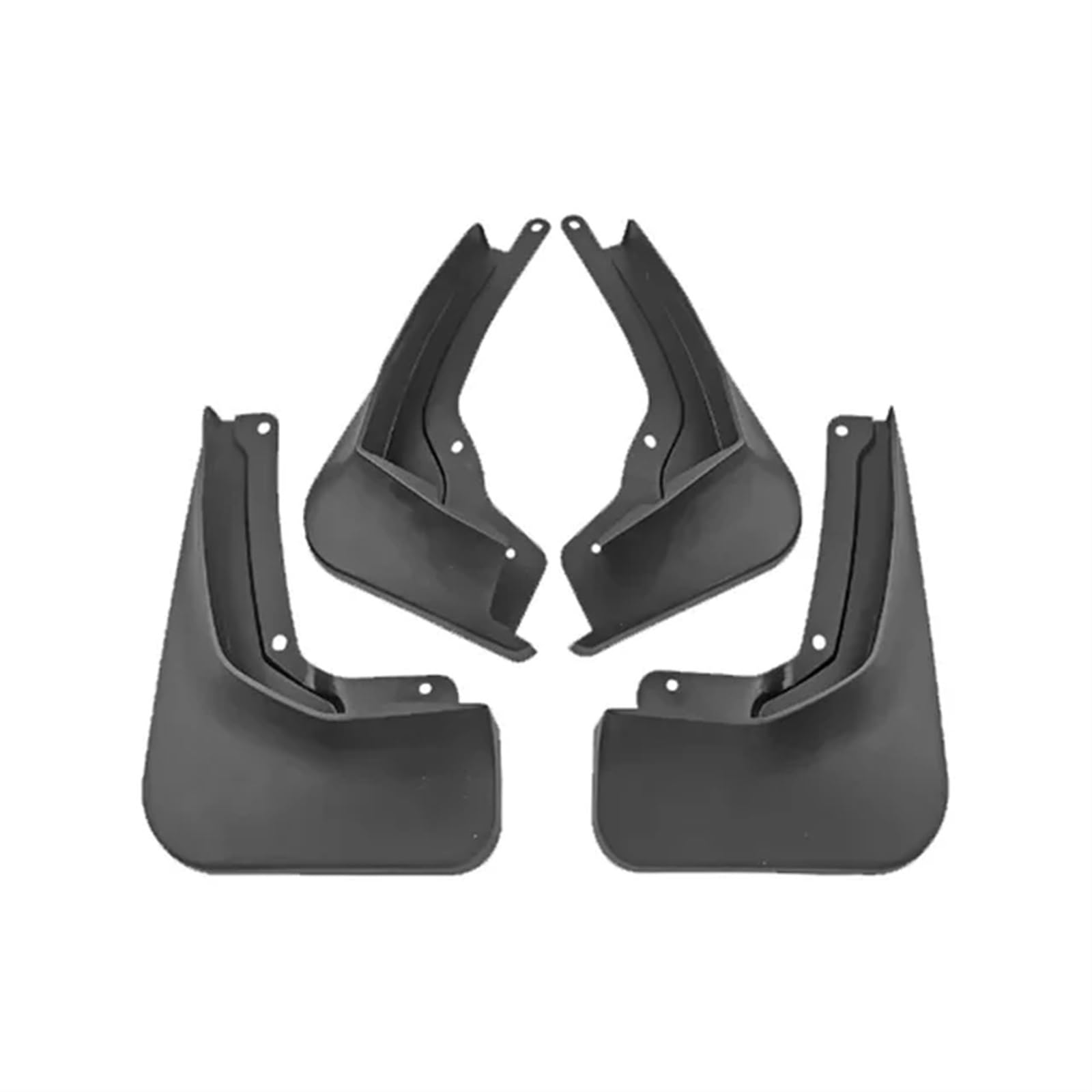 Auto-Schmutzfänger, kompatibel for Volkswagen Tharu 2019 2020 2021 2022 L, vorn, hinten, Frostschutz-Kotflügel, Schmutzfänger, Autozubehör(Black 4pcs) von ZOCJNALC