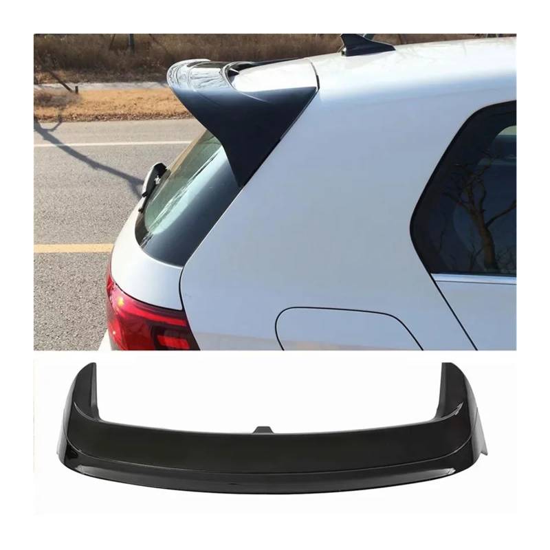 Dachspoiler-Flügel-Set, Tuning, Auto-Heckspoiler, Kofferraum-Spoilerflügel, kompatibel for VW Golf 8 Pro MK8 GTI GTD R Rline 2020 2021 2022 2023(8Pro 8 Black) von ZOCJNALC