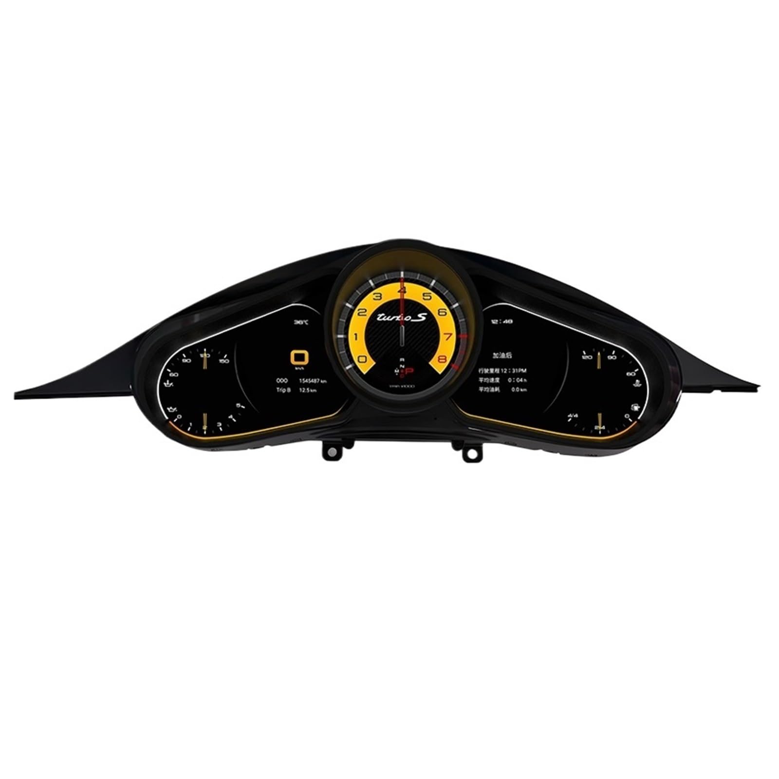 Digitales virtuelles Cockpit, kompatibel for Porsche Panamera 2010–2016, Kombiinstrument, LCD-Bildschirm, Armaturenbrett, Tachometer, multifunktional von ZOCJNALC