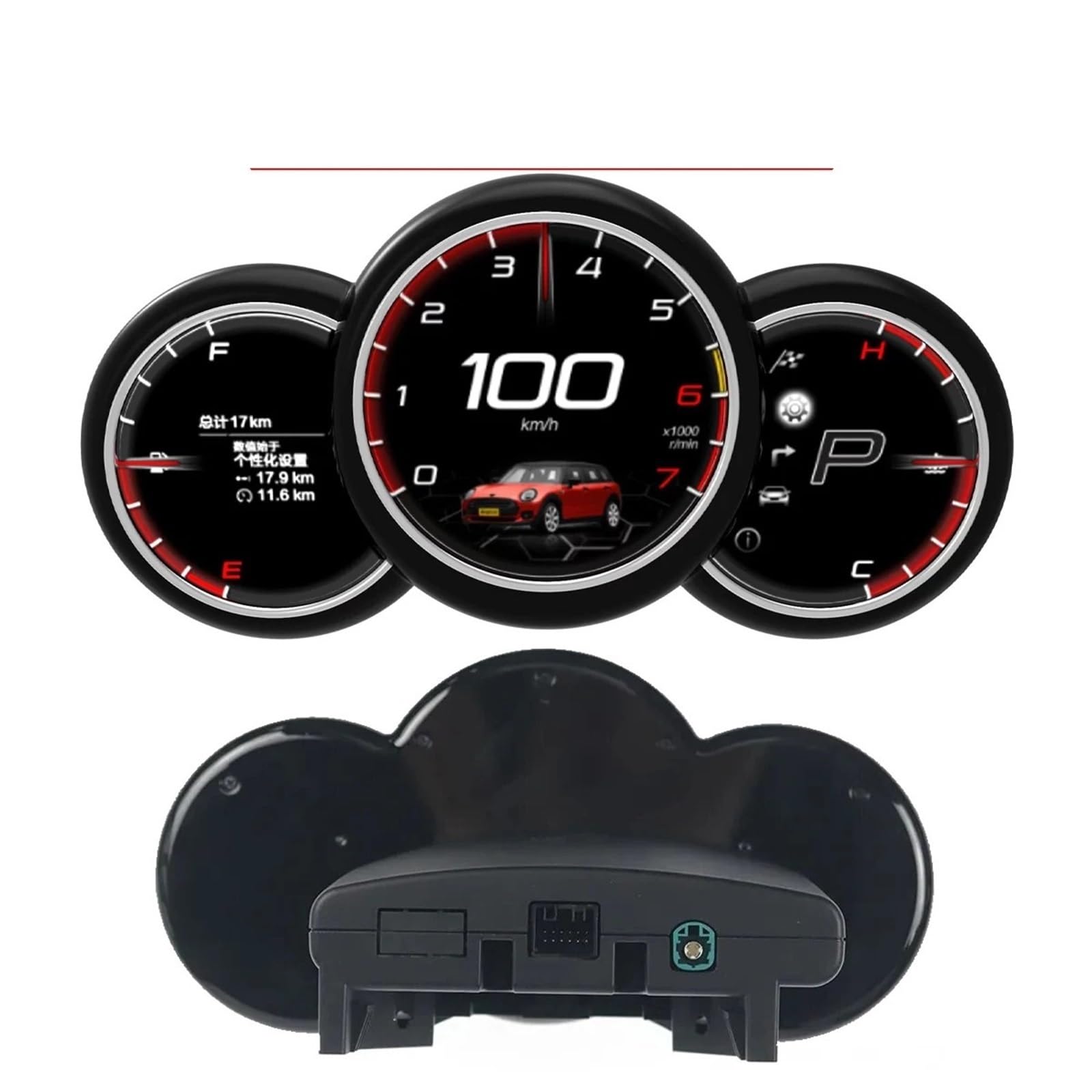 Kompatibel for BMW Mini Cooper 04-23 R56 R55 R57 F56 F57 F58 Digitale Instrumentenanzeige Cluster Armaturenbrett Tachometer virtuelles Cockpit(2014-2023 year) von ZOCJNALC