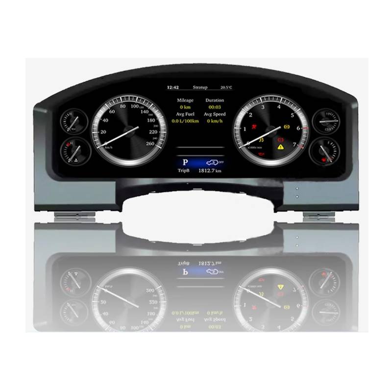 Neues Auto-LCD-Digital-Cluster, kompatibel mit Land Cruiser 2008–2020, virtuelles Cockpit, SpeedMeter, Armaturenbrett-Bildschirm, LINUX-Instrumententafel-Einheit(16-20) von ZOCJNALC