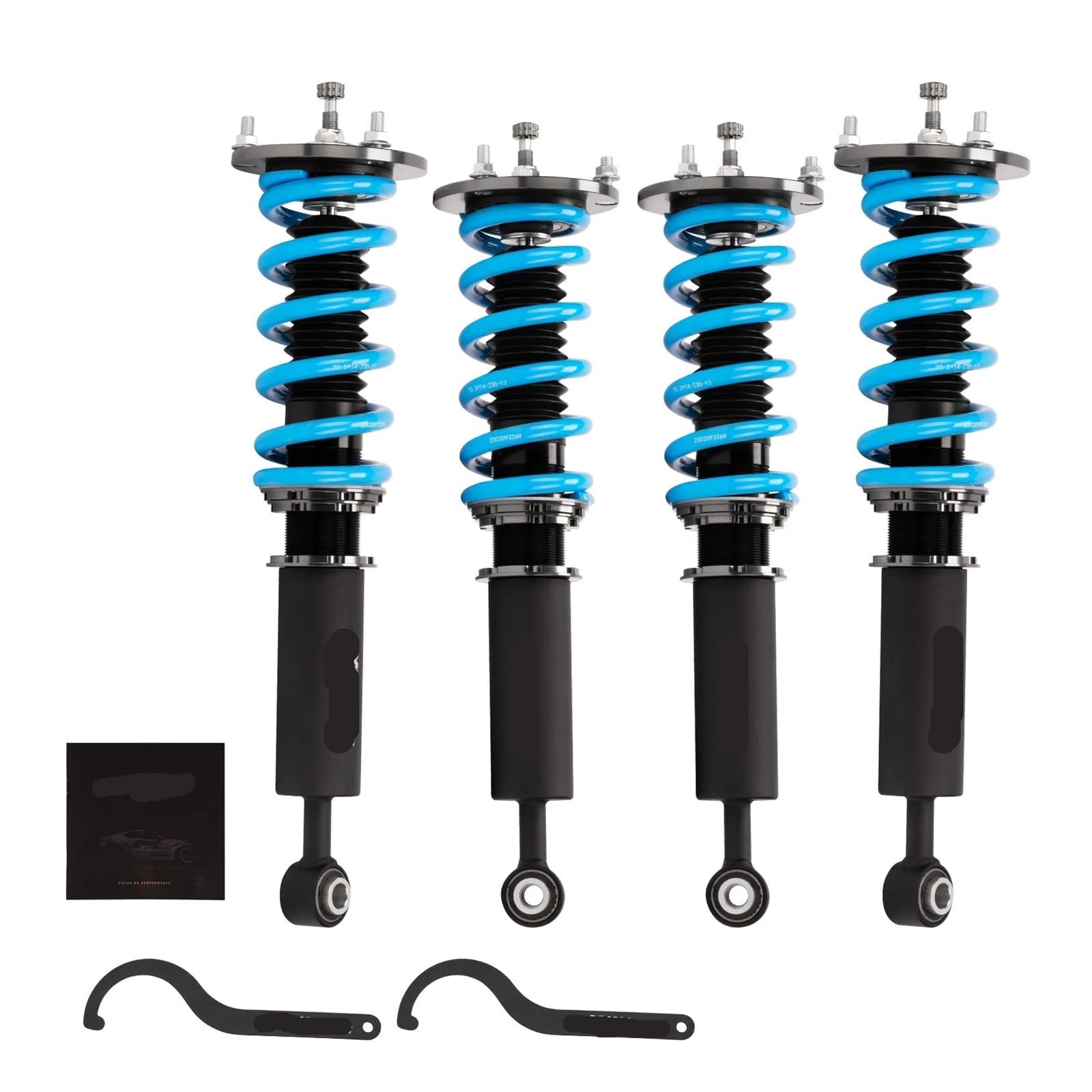 Volle Gewindefahrwerk Strut Suspension Kit 24-weg Dämpfung Kompatibel for LEXUS LS430 01-06 UCF40 COT6 Gewindefahrwerk von ZOCJNALC