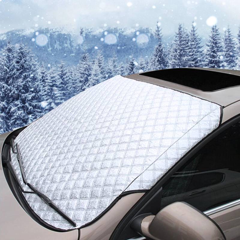 ZOCONE Frontscheibenabdeckung Auto Winter Windschutzscheibenabdeckung Auto Winterabdeckung für Frostschutz Sonnenschutz Frontscheibe Auto für Sommer Eisschutzfolien Scheibenabdeckung 150 x 100cm von ZOCONE