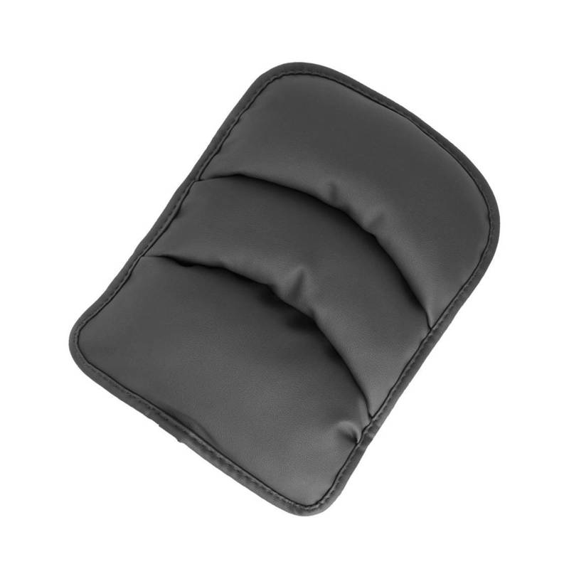 Mittelkonsole Armlehne Aufbewahrungsbox Armlehnenkissen für die Mittelkonsole im Auto Für mit Aufbewahrungstasche, leicht zu installieren, Memory Foam, PU-Leder, persönliches Autoelement-Zubehör(Black von ZOETREE