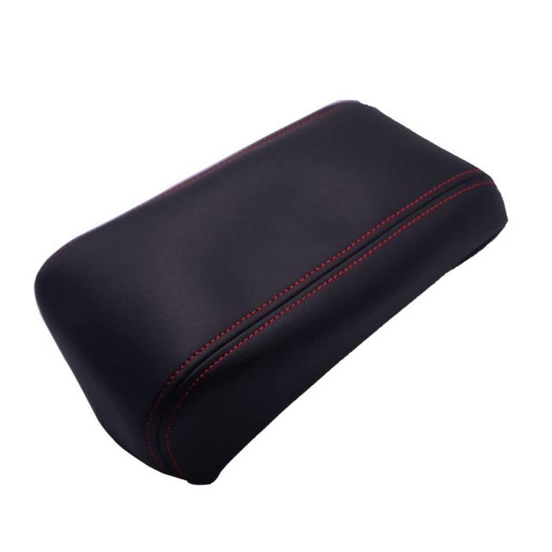 Mittelkonsole Armlehne Aufbewahrungsbox Center Console Armlehne Box Abdeckung Mikrofaser Leder Schutz Trim Für Hyundai Für Tucson 2006-2013(Black-red line) von ZOETREE