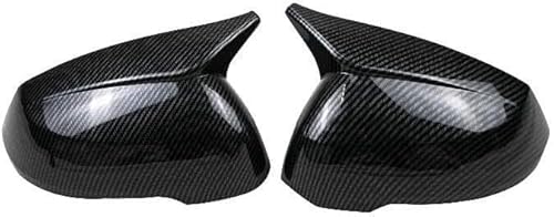 Spiegelabdeckung Ersatz Für BMW Neue X1 U11 U12 2023 2024 Hupengehäuse-Schalenverkleidung Autozubehör Seitenrückspiegelabdeckung Gehäuse 2 STK Ersatzabdeckungen(Carbon Fiber Pattern) von ZOETREE