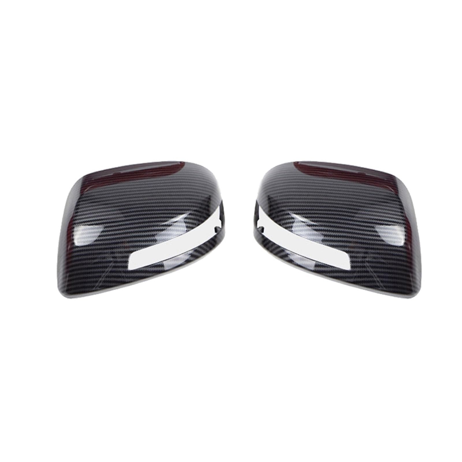 Spiegelabdeckung Ersatz Für Honda Für CIVIC 2012-2015 Auto Seitenspiegelkappe Außenspiegelgehäuse Zubehör Auto Rückspiegelabdeckung ABS Kohlefaser(Left and Right-Black-01) von ZOETREE