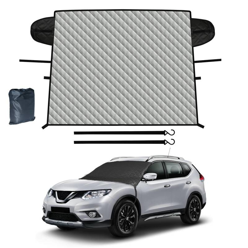 ZOIBV Auto Windschutzscheibe Abdeckung im Winter und Sommer, Windschutzscheibe Frost Schnee Abdeckung - Anti Frost Guard Sonne UV Staub EIS Fit für die meisten Autos und SUVs (173x119 cm) von ZOIBV