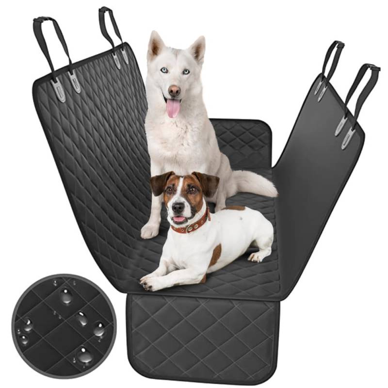 ZOLTA Hundedecke Auto Rückbank Wasserdicht & Kratzfest - Kofferraumschutz Hund 130x45 cm - Hundematte Auto - Rücksitz mit Seitenschutz - Kratzfeste rutschfeste Autoschondecke von ZOLTA