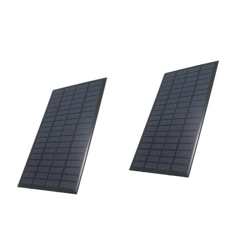 Packung mit 2 ZONADAH 2.5W 18V Mini Solar Panel Kit, Auto Batter Ladegerät Wartung, DIY Home, Science School Projekte, Camping, Angeln, Wandern Outdoor Garten Licht Ladewerkzeuge von ZONADAH